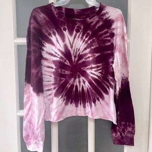 Rebellious One Women’s Juniors Cotton Tie-Dye Long Sleeve Shirt, sz M